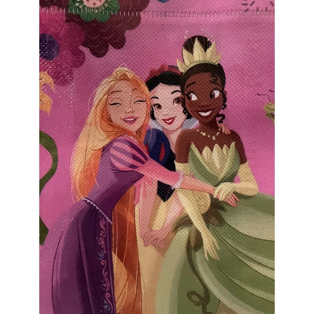 NEW Disney Princess 2 Pack Mini Reusable Halloween Bags w/ Handles Pink/Blue